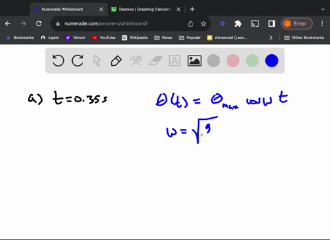 a-simple-pendulum-is-030-mathrmm-long-at-t0-it-is-released-from-rest-starting-at-an-angle-of-13circ-