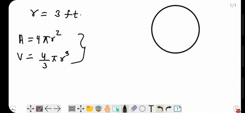 SOLVED:Find the volume and surface area of the sphere satisfying the ...