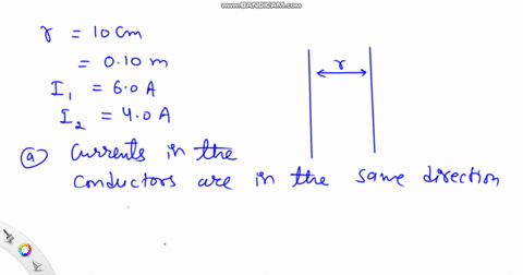 as-shown-in-fig-31-5-two-long-parallel-wires-are-10-mathrmcm-apart-in-air-and-carry-currents-of-60-m