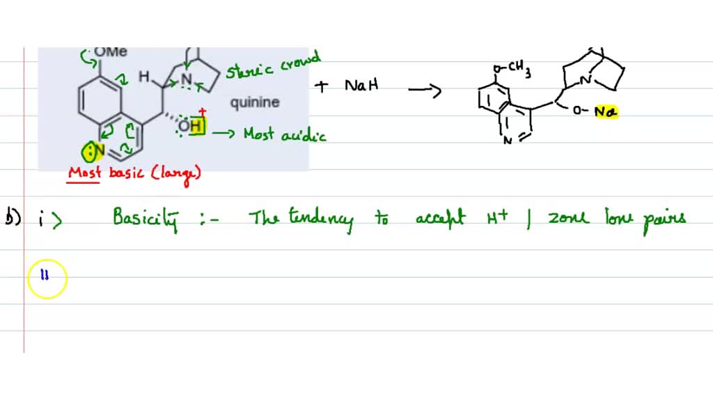 SOLVEDThe following questions relate to quinine, a naturally occurring