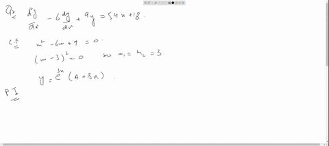 solve-the-following-equations-fracmathrmd2-ymathrmd-x2-6-fracmathrmd-ymathrmd-x9-y54-x18-2