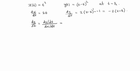 find-an-equation-in-x-and-y-for-the-line-tangent-to-the-curve-xtt2-quad-yt2-t2-quad-text-at-tfrac1-2