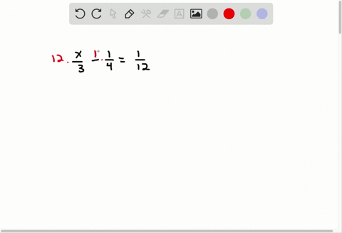 solve-fracx3-frac14frac112