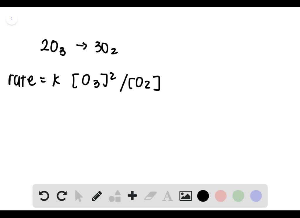 solved-consider-the-reaction-2-o3-g-3-o2-g-the-rate-law-for-this