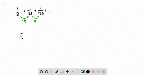 find-the-sum-of-each-infinite-geometric-series-if-it-exists-frac18frac132frac1128cdots