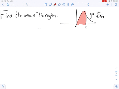 find-the-area-of-the-region-yfrac5-xsqrtx41