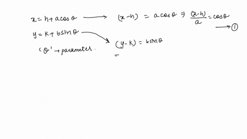 SOLVED:Eliminate the parameter and obtain the standard form of the ...