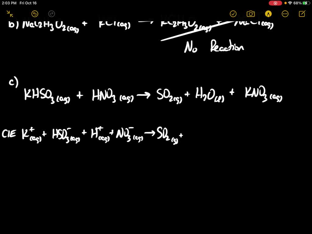 predict the products of each of these reactions and write balanced complete  ionic and net ionic equations for each if no reaction occurs write  noreaction a write the balanced complete ionic 13