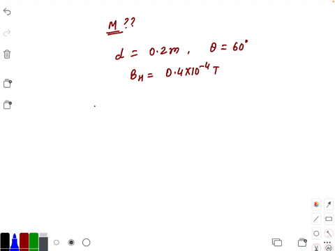 a-small-magnet-of-dipole-moment-m-is-kept-on-the-arm-of-a-deflection-magnetometer-set-in-tan-a-posit