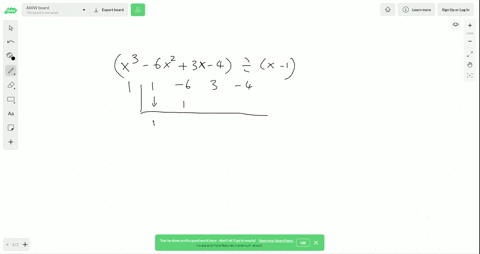 use-synthetic-division-to-divide-the-following-leftx3-6-x23-x-4right-divx-1