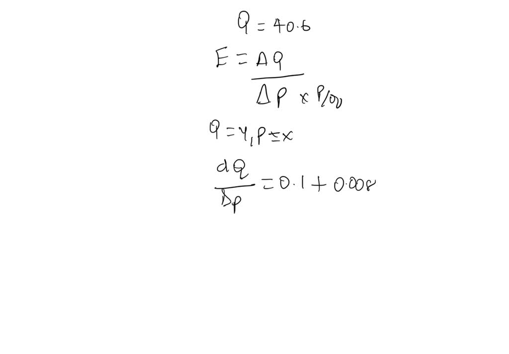 SOLVEDIf the supply equation is Q=7+0.1 P+0.004 P^2 find the price