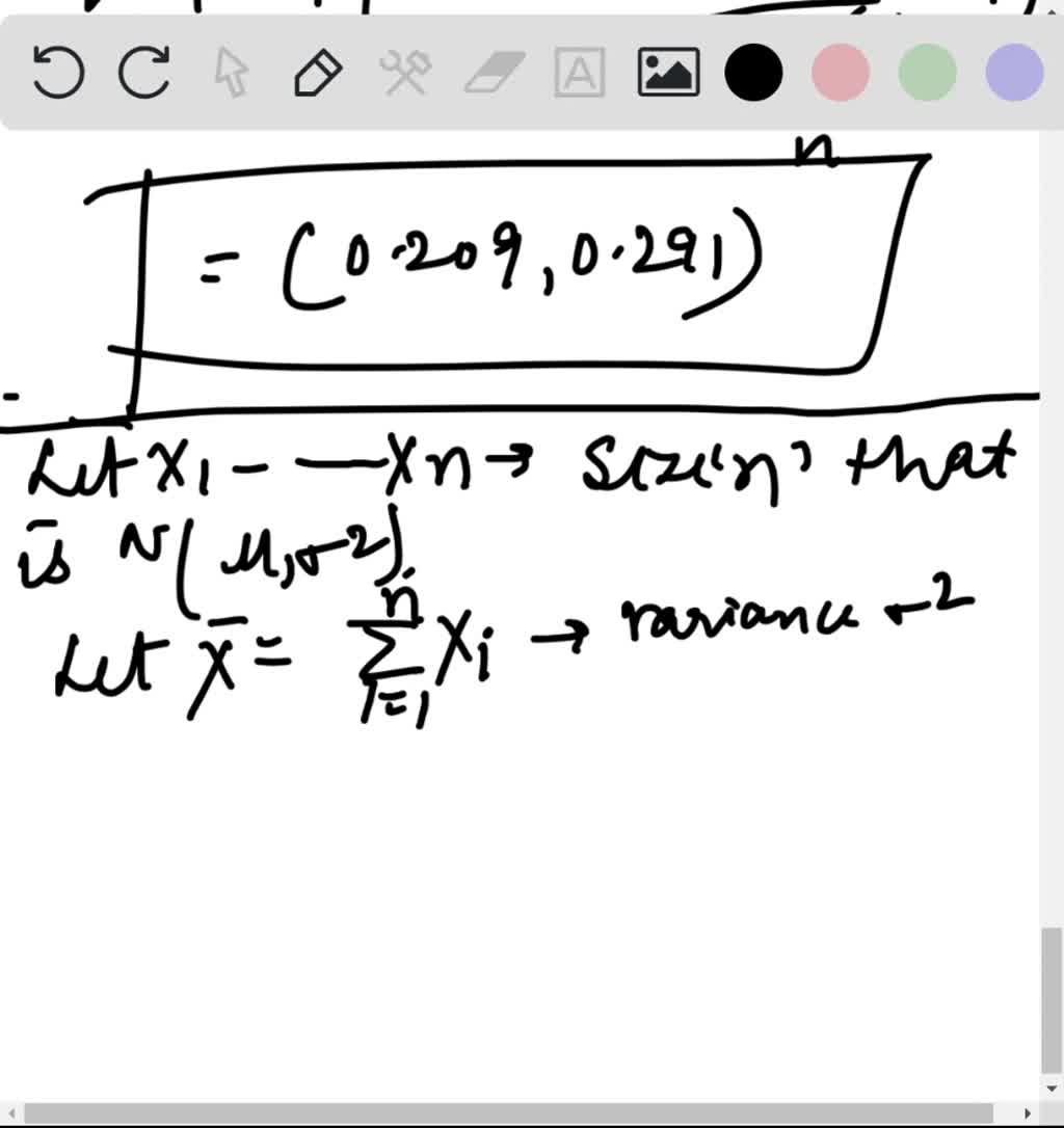 Suppose a simple random sample of size n is taken from a population