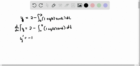 write-an-equivalent-first-order-differential-equation-and-initial-condition-for-y-y2-int_0x1yt-sin-2