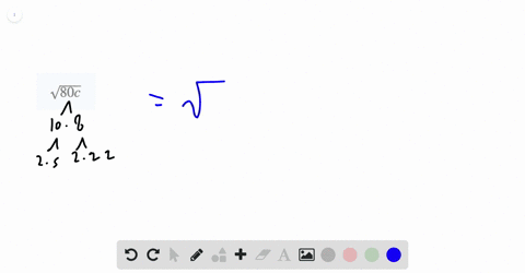 simplify-each-expression-if-possible-all-variables-represent-positive-real-numbers-sqrt80-c