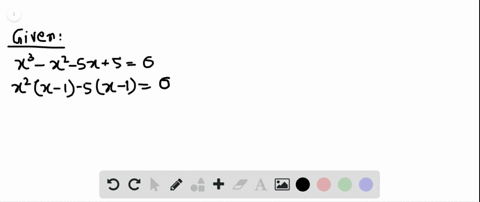 find-all-real-and-imaginary-solutions-to-each-equation-check-your-answers-x3-x2-5-x50