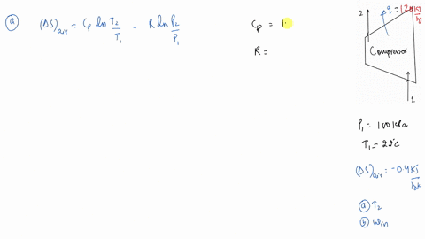 SOLVED:Entropy for an ideal gas Air undergoes a steady-flow, reversible ...