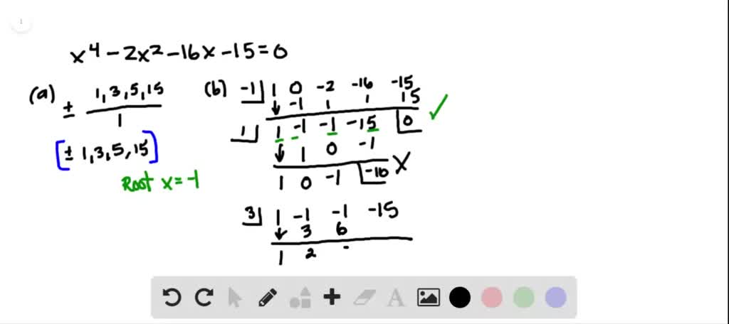 ⏩solved:a. List All Possible Rational Roots. B. Use Synthetic… 