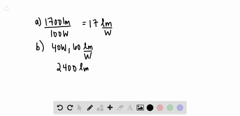 ii-the-luminous-efficiency-of-a-lightbulb-is-the-ratio-of-luminous-flux-to-electric-power-input-a-wh