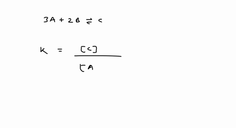 the-equilibrium-constant-for-the-following-reaction-will-be-3-mathrma2-mathrmb-rightleftharpoons-mat