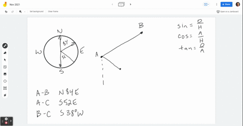 flying-distance-the-bearing-from-a-to-c-is-s-52circ-e-the-bearing-from-a-to-b-is-n-84circ-e-the-bear