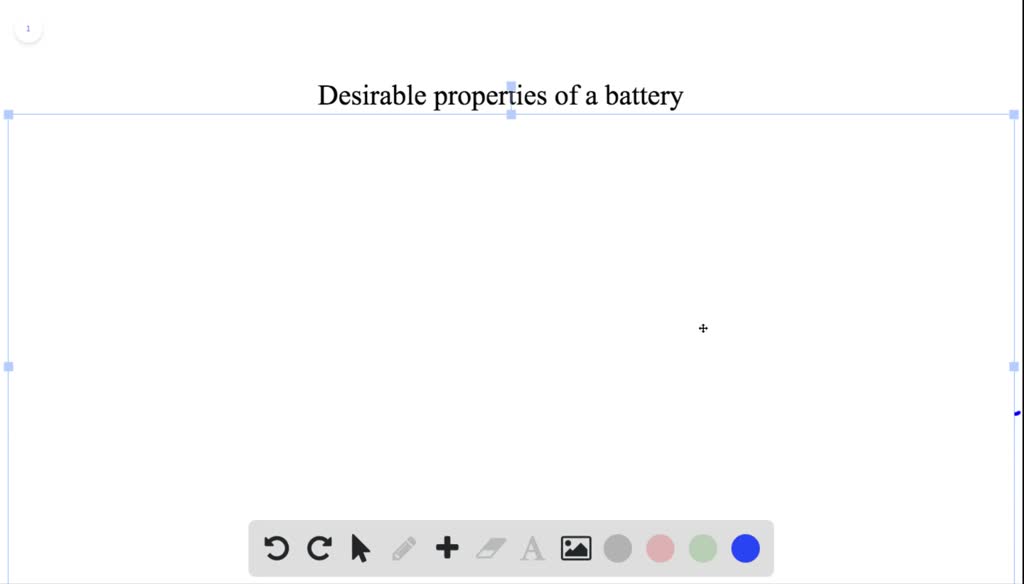 SOLVED What Are The Desirable Qualities Of An Electric Battery 