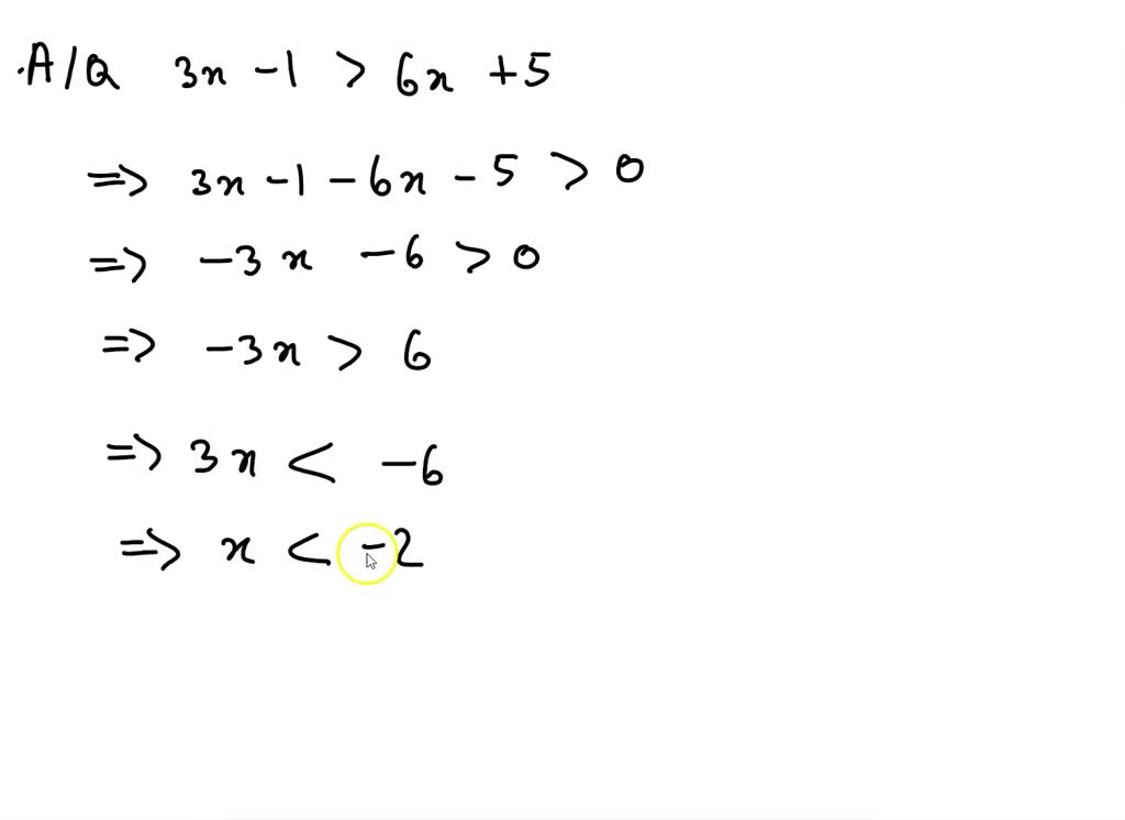 SOLVED Solve And Graph The Solution Set 3 X 1 6 X 5