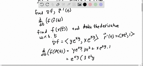 let-fx-yex-y-and-mathbfrtleftlangle-t3-1tright-a-calculate-nabla-f-and-rprimet-b-use-the-chain-rule-