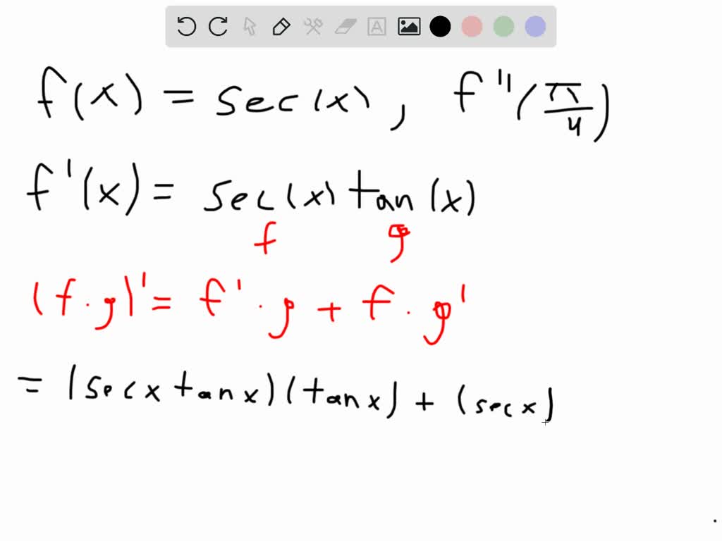 if-f-x-secx-find-f-4-numerade