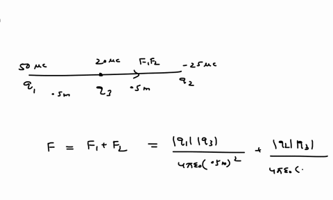 point-charges-q_150-mu-mathrmc-and-q_2-25-mu-mathrmc-are-placed-10-mathrmm-apart-what-is-the-force-2
