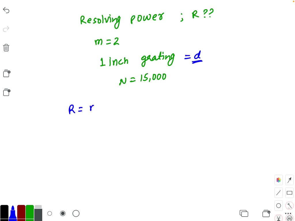 solved-calculate-the-resolving-power-in-the-second-order-spectrum-of-a