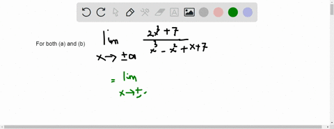 find-the-limit-of-each-rational-function-a-as-x-rightarrow-infty-and-b-as-x-rightarrow-infty-fxfra-2