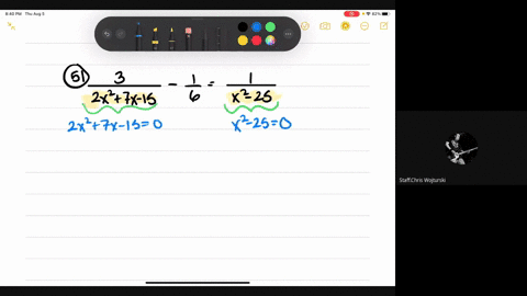 determine-the-restrictions-on-x-frac32-x27-x-15-frac16frac1x2-25
