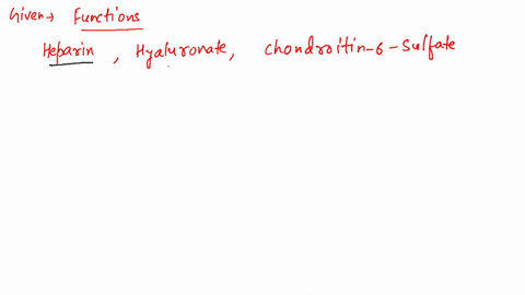 what-is-the-function-of-heparin-hyaluronate-and-chondroitin-6-sulfate