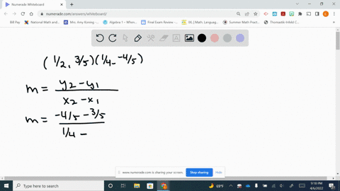 find-the-slope-of-the-line-that-passes-through-the-two-points-leftfrac12-frac35right-and-leftfrac1-2