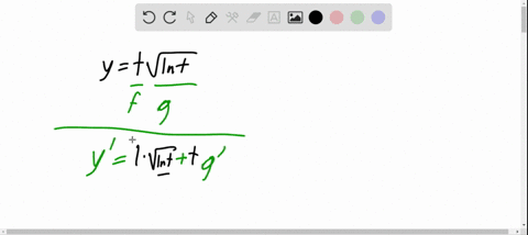 in-exercises-5-36-find-the-derivative-of-y-with-respect-to-x-t-or-theta-as-appropriate-yt-sqrtln-t-2