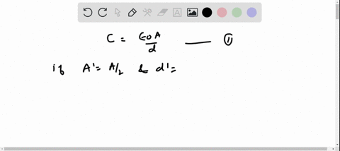 the-separation-between-the-plates-of-a-parallel-plate-capacitor-is-doubled-and-the-area-of-the-plate