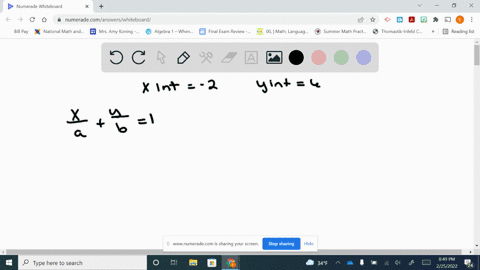 write-the-intercept-form-of-the-equation-of-the-line-determined-by-the-given-data-x-intercept-2-y-in