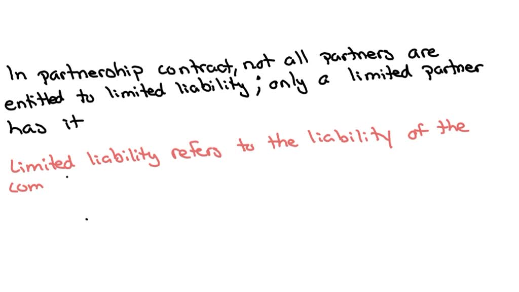 SOLVED: What does the phrase limited liability mean in a corporate ...