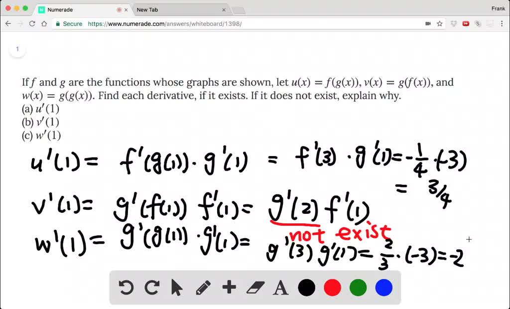 Solved If F And G Are The Functions Whose Graphs