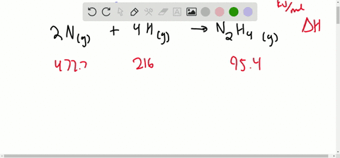the-standard-enthalpy-of-formation-for-mathrmn_2-mathrmh_4g-is-954-mathrmkj-mathrmmol-use-this-and-2