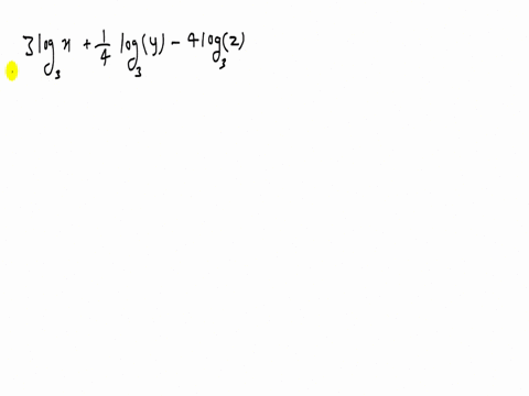 condense-the-expression-to-the-logarithm-of-a-single-quantity-3-log-_3-xfrac14-log-_3-y-4-log-_3-z