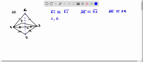 a-if-two-of-the-points-a-b-c-d-e-and-m-are-chosen-at-random-what-is-the-probability-that-the-two-poi