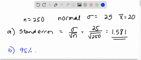 a-sample-of-250-observations-is-selected-from-a-normal-population-with-a-population-standard-deviati