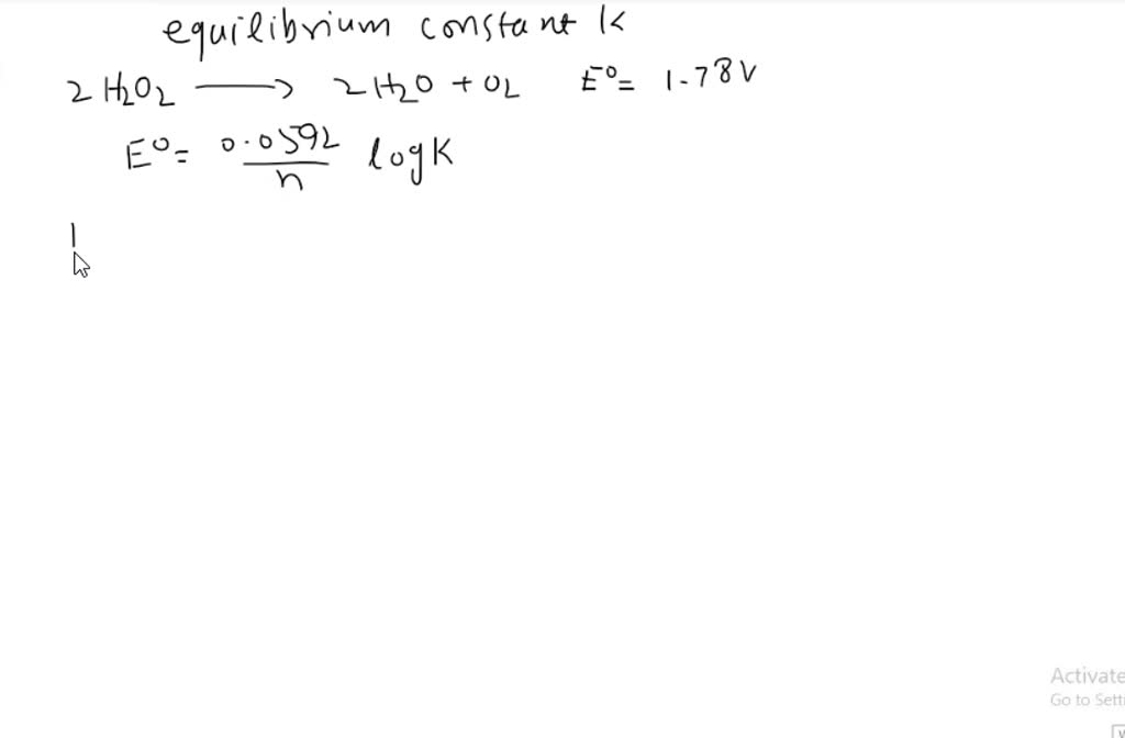 Solved Use Standard Reduction Potentials To Calculate The Equilibrium