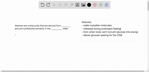 ketones-are-compounds-that-are-derived-from-_______-and-are-synthesized-primarily-in-the-_________-s