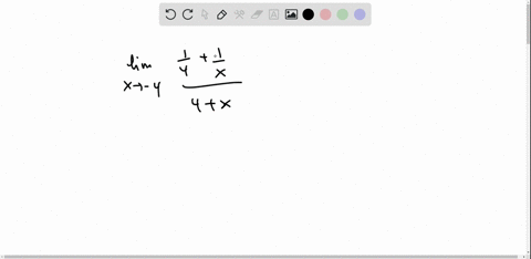 evaluate-the-limit-if-it-exists-lim-_x-rightarrow-4-fracfrac14frac1x4x-2