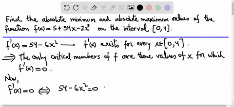 find-the-absolute-maximum-and-absolute-minimum-values-of-f-on-the-given-interval-fx-5-54x-2x3-0-4
