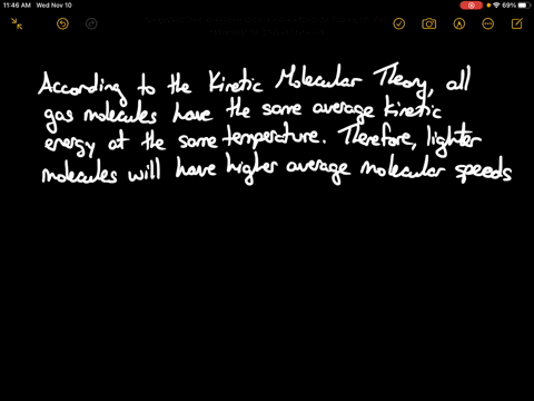 because-the-average-kinetic-energies-of-molecules-of-different-gases-are-equal-at-a-given-temperatur