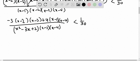 frac1x-1-frac4x-2frac4x-3-frac1x-4frac130