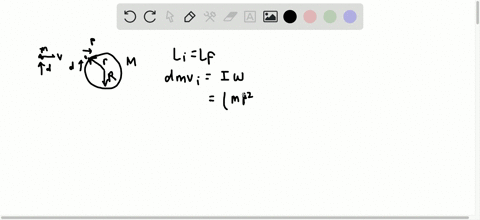 a-wad-of-sticky-clay-with-mass-m-and-velocity-overrightarrowmathbfv_i-is-fired-at-a-solid-cylinder-o